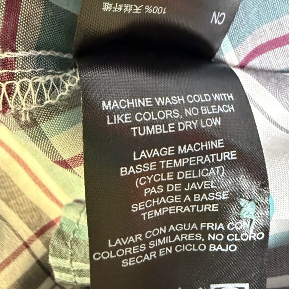 KÜHL Lexi Long-Sleeve Shirt Women’s Medium Gray–Green Plaid UPF 30 EUC - Picture 7 of 12